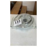 Pyrex baking dishes, and 12 inch glass lid