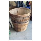 Stack of 4 Bushel Baskets