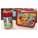 Aladdin Sesame Street Lunch box and thermos