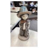 Cement Cowboy statue