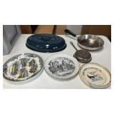 Misc Lot Plates and pans