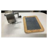 Pencil Sharpener and Chalk board Slate