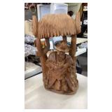 Hand carved wooden statue from Ecuadorï¿½chipped