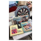 Set of vintage games and electronic dart