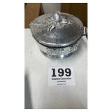 Hammered aluminum Pyrex ice bowl