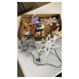 Vintage tree topper and ornaments
