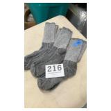 Three pair insulated boot socks
