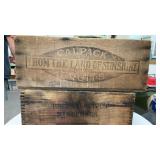 2 Wood Boxes Cal-pack Fruits & DuPont Explosives