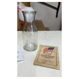 1970ï¿½s Anchor Hocking Bicentennial Carafe and