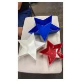 3 pc Star Dishes