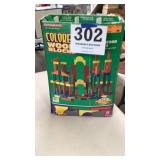 Colored wooden blocks