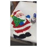 Vintage Popcorn Santa and gnome bell