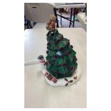 Stained glass plug in tree light