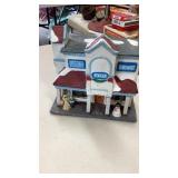 Porcelain Eckard store - broken base in back