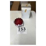 Fenton covered trinket dish