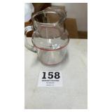 glass juice pitcher