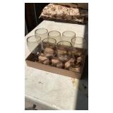 Brown wine glasses