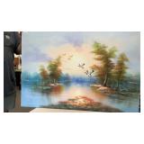 Oil on Canvas signed S. Vengar  24x 36