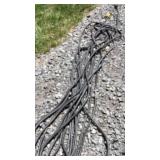 Vintage 3 prong extension cord ï¿½. 100 ftï¿½ rubber
