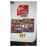 Tiny lightning Corvette lot