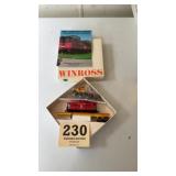 Die cast Winross Red caboose motel truck