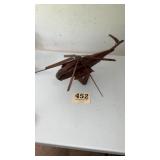 Wooden helicopter model