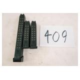 2 17RND 9MM & ONE 31RND GLOCK 9MM MAG