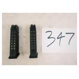2 GLOCK LE 9MM 17RD MAGAZINES