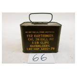AMMO CAN 30-06, 192 ROUNDS IN 8RND CLIPS IN