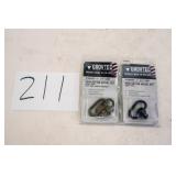 3 GROVTEC 1/4" LOOP, PUSH BUTTON SWIVELS