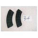 2 LOADED PAL US AK  7.62X39 MAGS