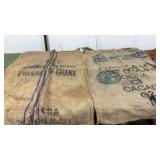 Advertising burlap bags