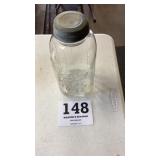 2 quart ball canning jar with zinc lid