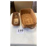 Two Longaberger baskets