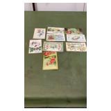 Vintage birthday and holiday postcards