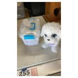 Fur Real puppy and box of indoor snowballs