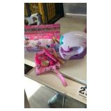 Nail salon, sewing machine and makeup