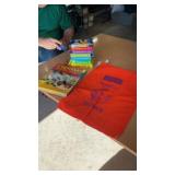 Danville bag, pop up book and math cards