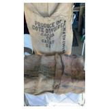 Advertising burlap bags