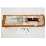 THE WILD WEST BOWIE KNIFE NO. 6 JIM BRIDGER ENGRAV