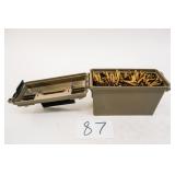 AMMO CAN WITH AROUND 600CNT 223/556 BRASS