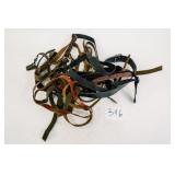 BOX OF VINTAGE SLINGS AND BELTS
