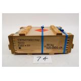 1000RNDS OF 7.62X51 IN WOODEN AMMO CRATE