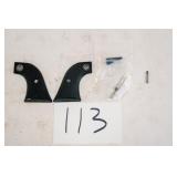 RUGER OEM NEW MODEL BLACKHAWK GRIPS, FRONT SIGHT,