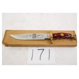 THE WILD WEST BOWIE KNIFE NO. 5 KIT CARSON ENGRAVI