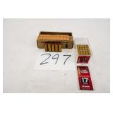 30RNDS OF HORNADY 17HMR 17GR VMAX AND 5 RNDS OF VI