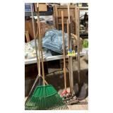 Rakes, shovel, hoe, ect