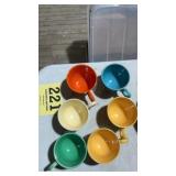 Set of 6 fiesta wear tea or coffee mugs