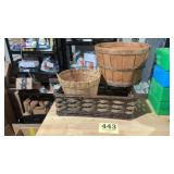 Lot of 3 Baskets