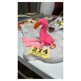 Pinky the flamingo beannie baby
